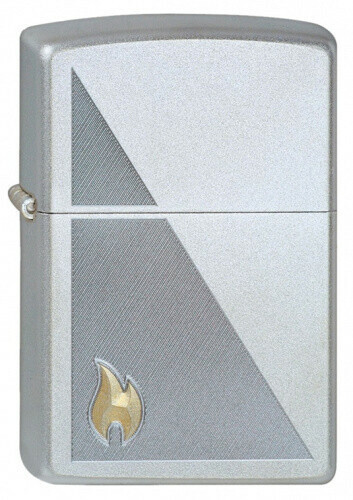 Зажигалка Classic Satin Chrome Zippo 205 Zippo Flame