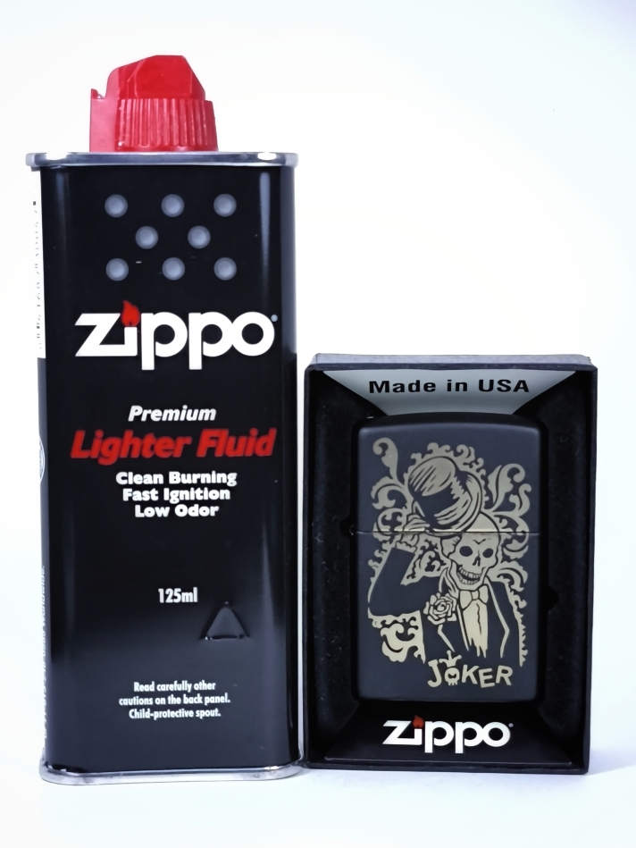 Зажигалка Classic Black Matte Zippo 29632, топливо 125мл.