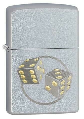 Зажигалка Classic Satin Chrome Zippo 29412 Dice