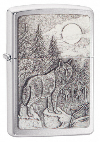 Зажигалка Classic Brushed Chrome Zippo 20855 Timberwolves