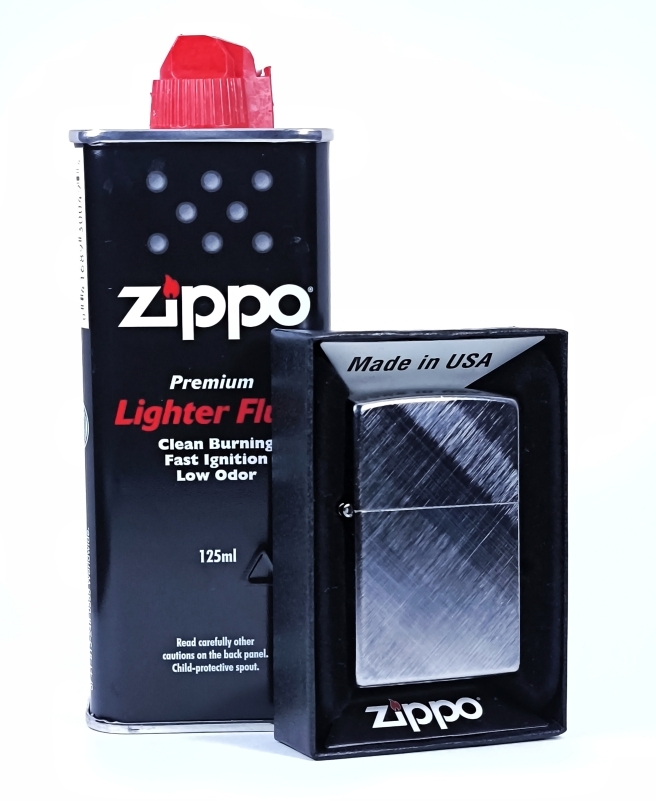 Зажигалка Classic Diagonal Weave Zippo 28182, топливо 125мл.