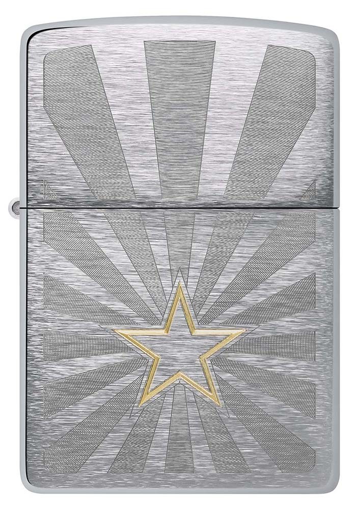 Зажигалка Classic Brushed Chrome Zippo 48657 Star Design