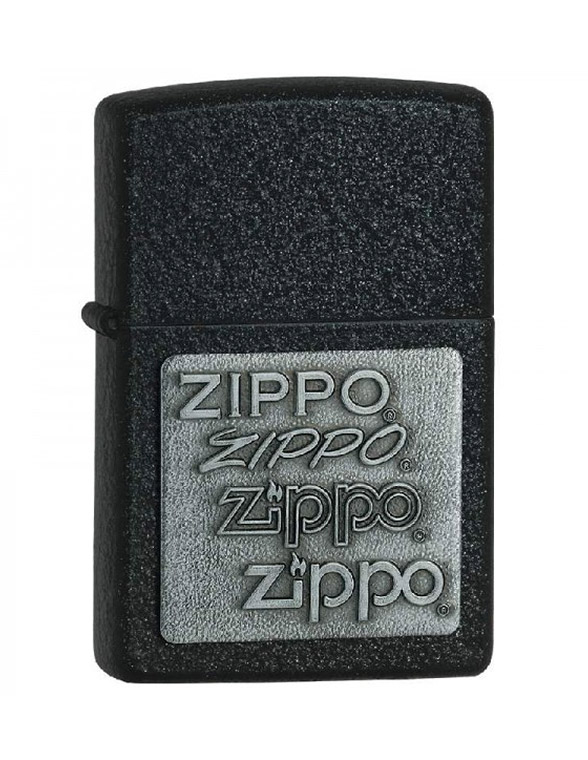 Зажигалка Black Crackle Zippo 363 Logo Зажигалка Black Crackle Zippo 363 Logo
