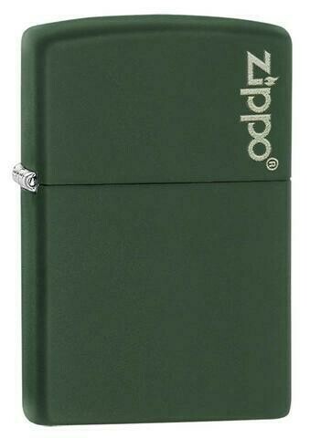 Зажигалка Classic Green Matte with Logo Zippo 221ZL