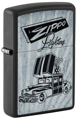 Зажигалка Classic Black Matte Zippo 48572 Car Design Зажигалка Classic Black Matte Zippo 48572 Car Design