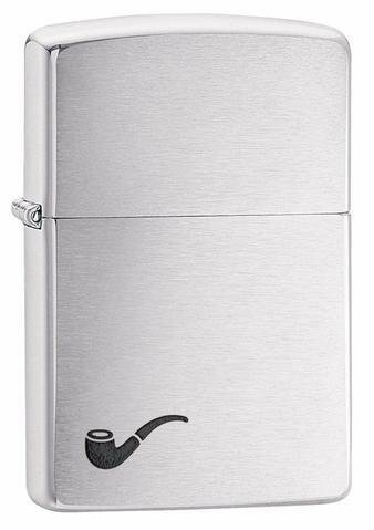 Зажигалка для трубок Pipe Brushed Chrome Zippo 200PL