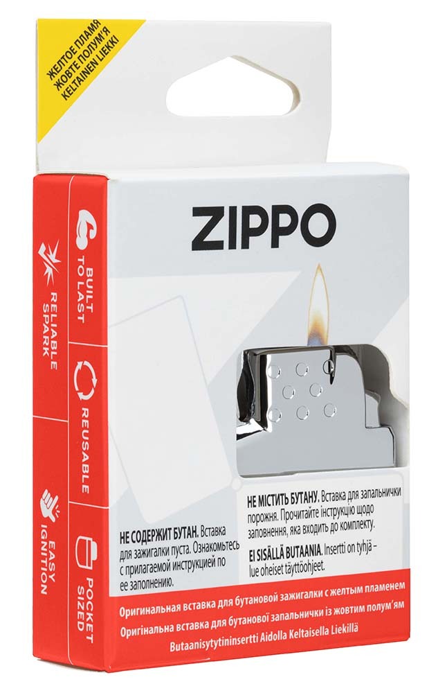Газовый вставной блок для широкой зажигалки | Одинарное желтое пламя Zippo 65807 Газовый вставной блок для широкой зажигалки | Одинарное желтое пламя Zippo 65807