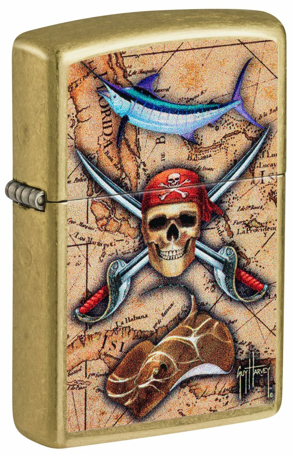 Зажигалка Classic Street Brass Zippo 48966 Guy Harvey