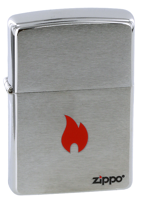 Зажигалка Classic Brushed Chrome Zippo 200 Flame