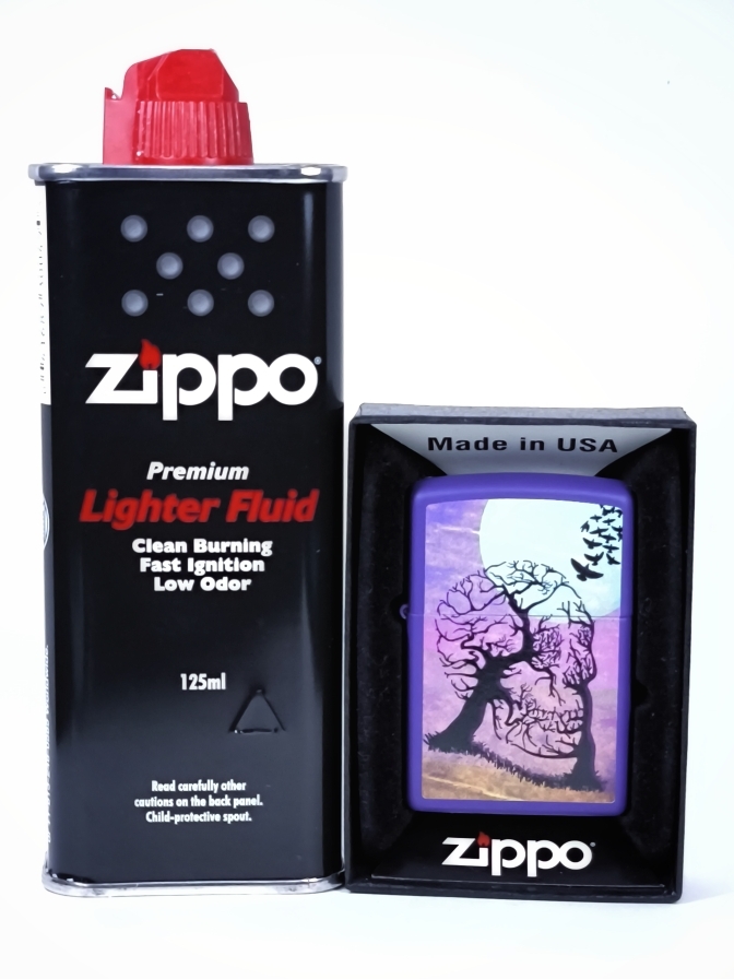 Зажигалка Classic Purple Matte Zippo 48638 Skull Tree, топливо 125мл. Зажигалка Classic Purple Matte Zippo 48638 Skull Tree, топливо 125мл.