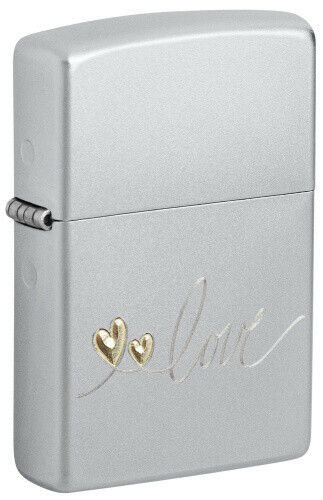 Зажигалка Classic Satin Chrome Zippo 48725 Love Design