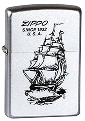 Зажигалка Classic Satin Chrome Zippo 205 Boat