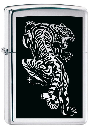 Зажигалка Classic Street Chrome Zippo 207 Tigre